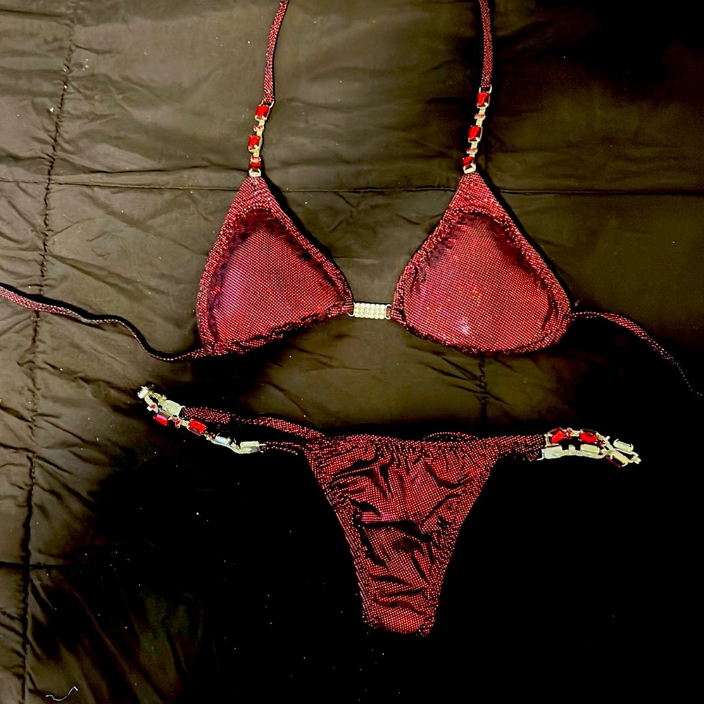 Do you compete? Bikini? Here are two cute posing practice suits. Barely worn.